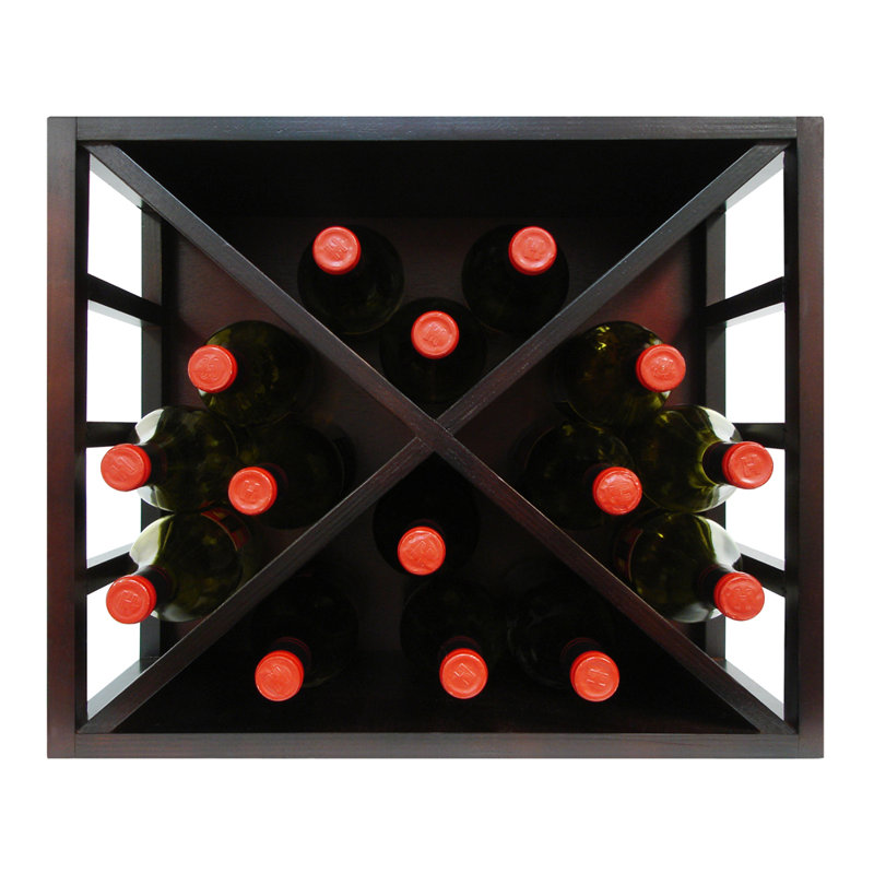 Epicureanist Stackable Diamond 15 Bottle Tabletop Wine Rack & Reviews